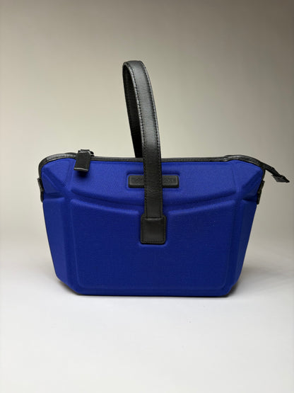 Vintage Issey Miyake Pleats Please Structured Top-Handle Bag Bright Blue