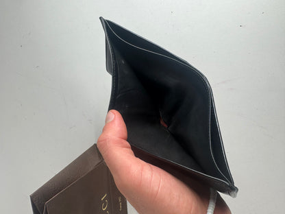 Vintage Gucci Flapable Leather Wallet Black