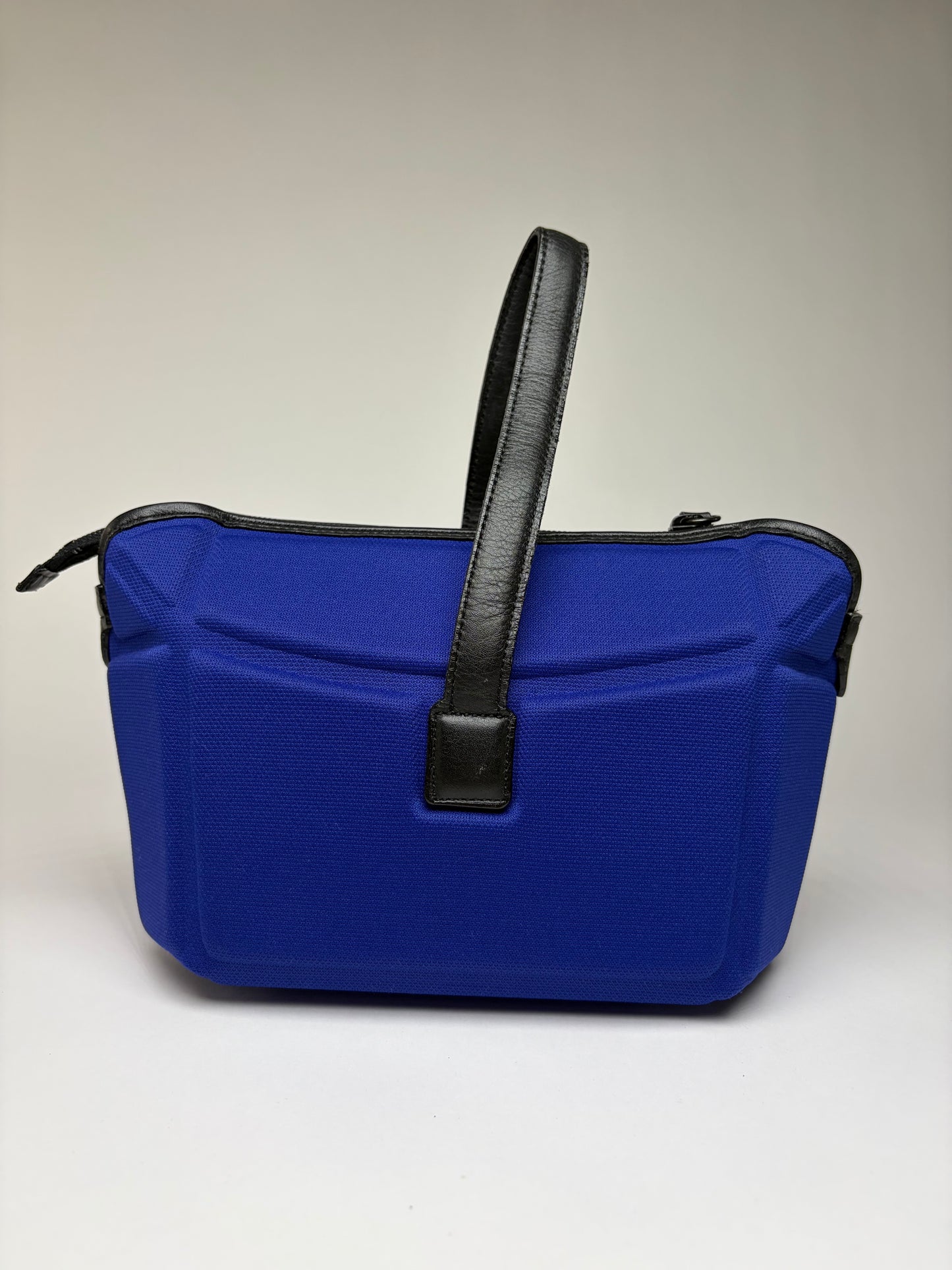 Vintage Issey Miyake Pleats Please Structured Top-Handle Bag Bright Blue