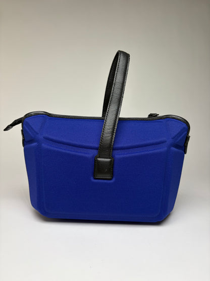 Vintage Issey Miyake Pleats Please Structured Top-Handle Bag Bright Blue