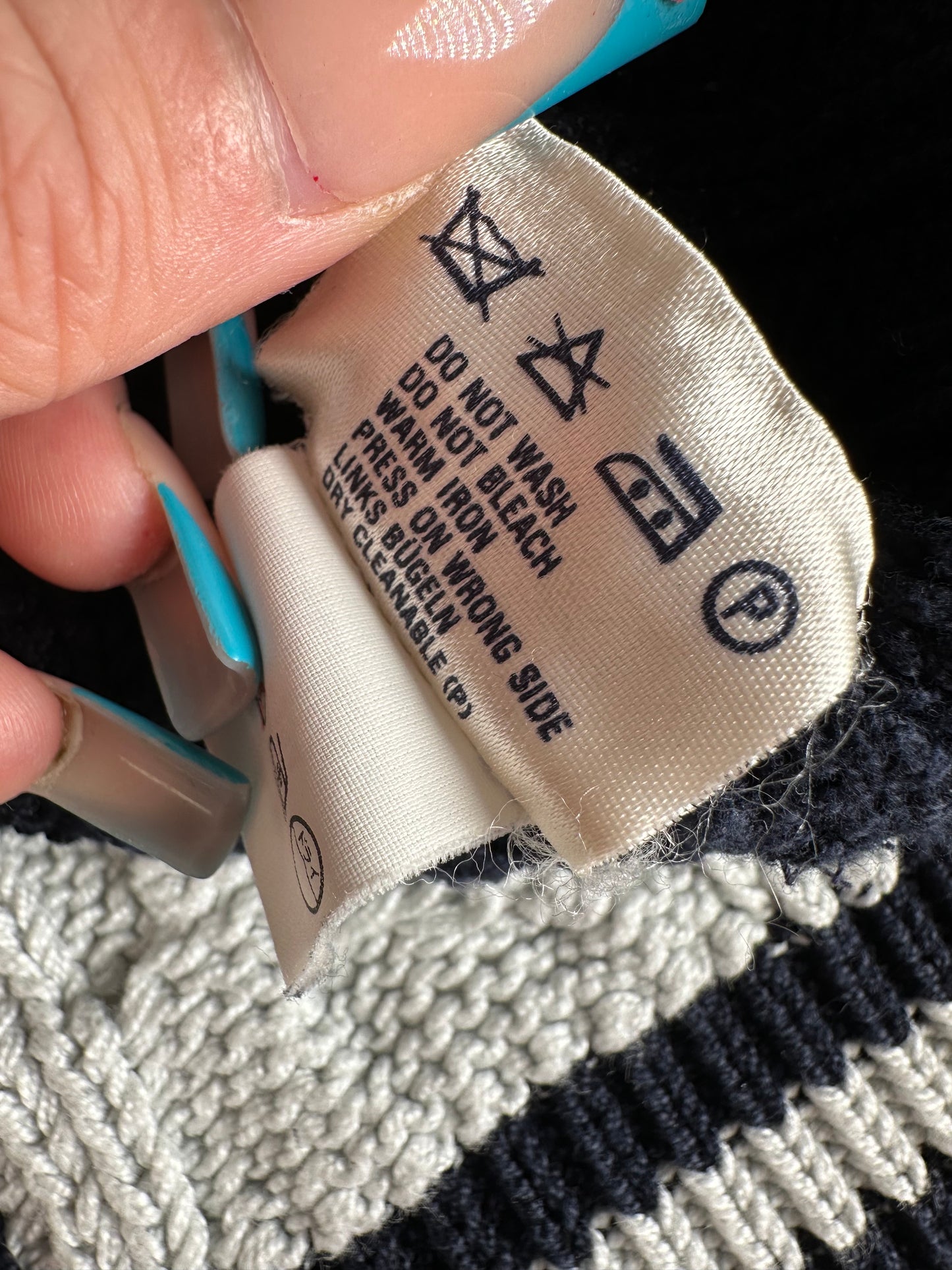 Vintage Escada Cotton Sweater Navy