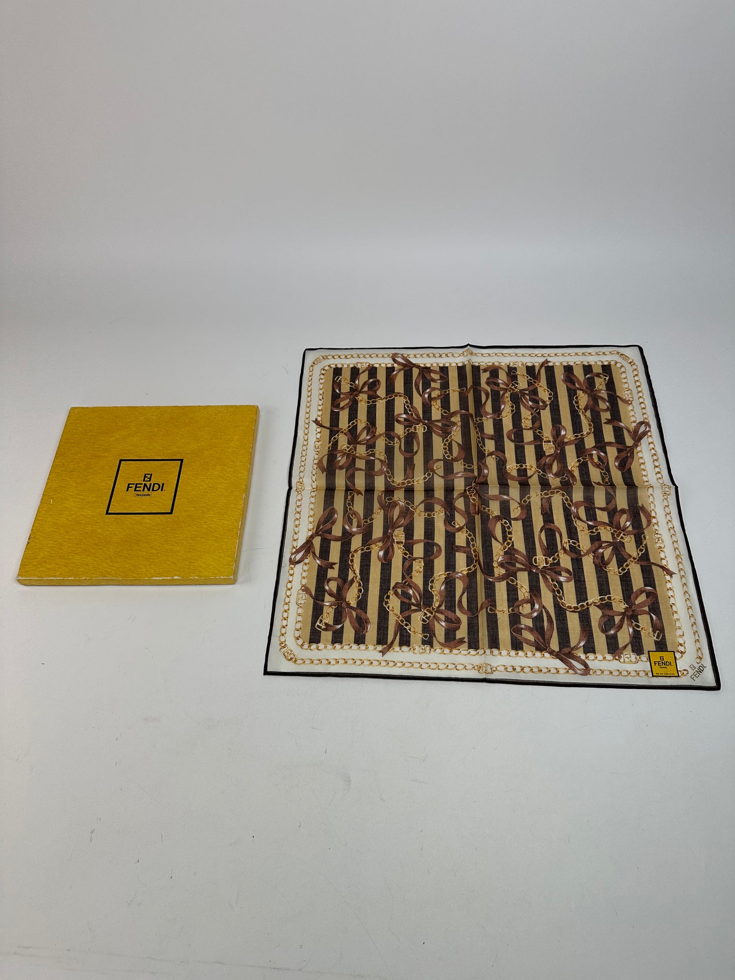 Vintage Fendi Baroque Scarf Brown