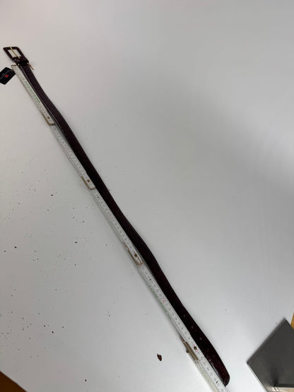 Vintage Balenciaga Purple patent leather belt crocodile emblossed