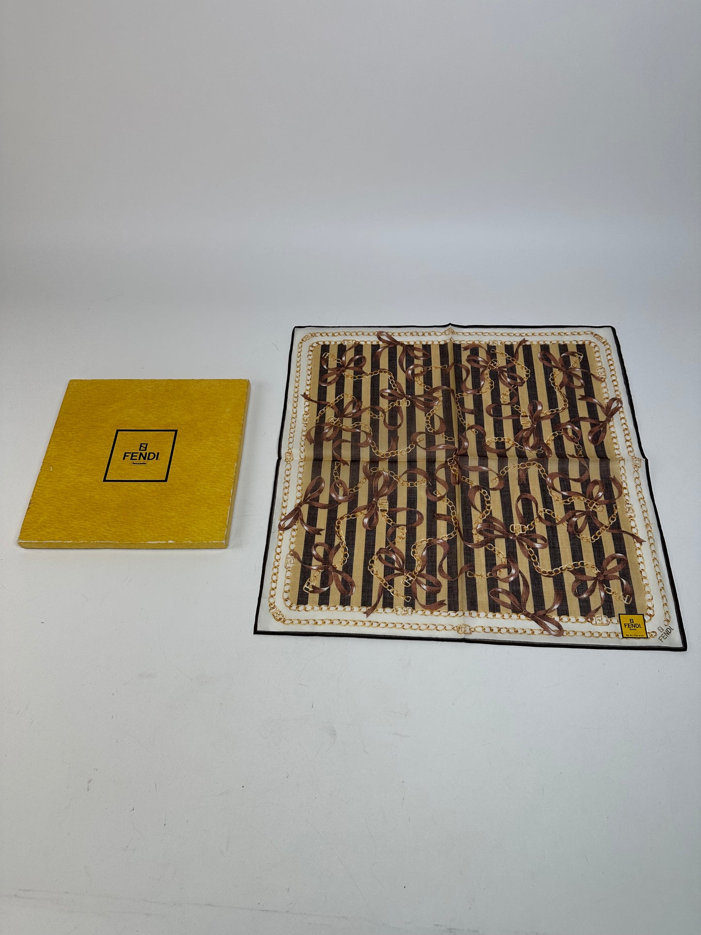 Vintage Fendi Baroque Scarf Brown