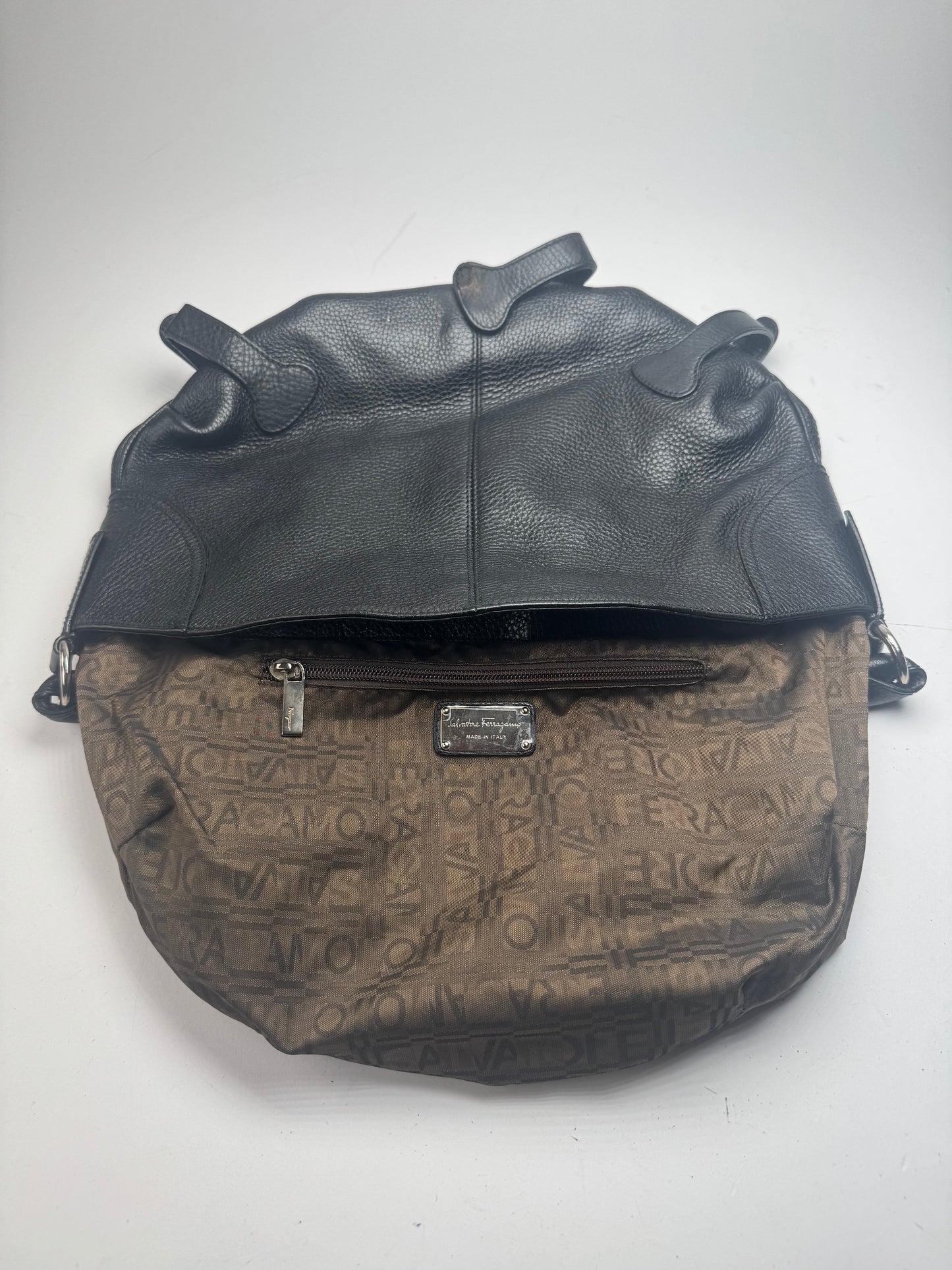 Vintage Salvatore Ferragamo Leather Bag black