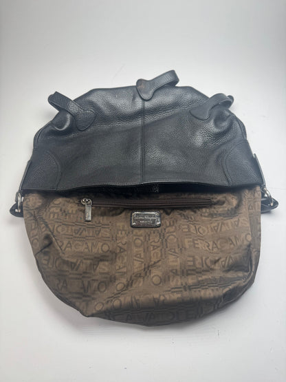 Vintage Salvatore Ferragamo Leather Bag black