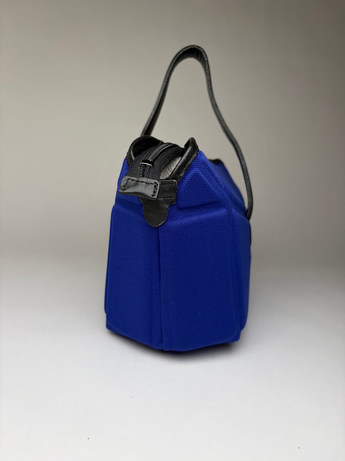 Vintage Issey Miyake Pleats Please Structured Top-Handle Bag Bright Blue