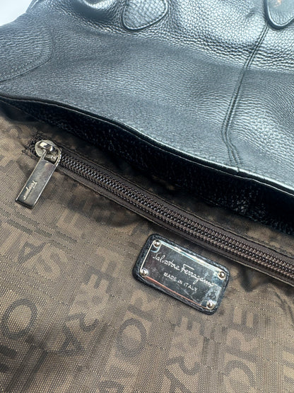 Vintage Salvatore Ferragamo Leather Bag black