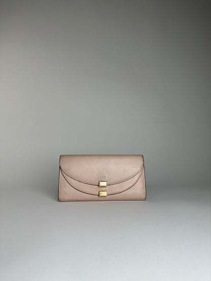Vintage Chloe Grained Wallet Blush