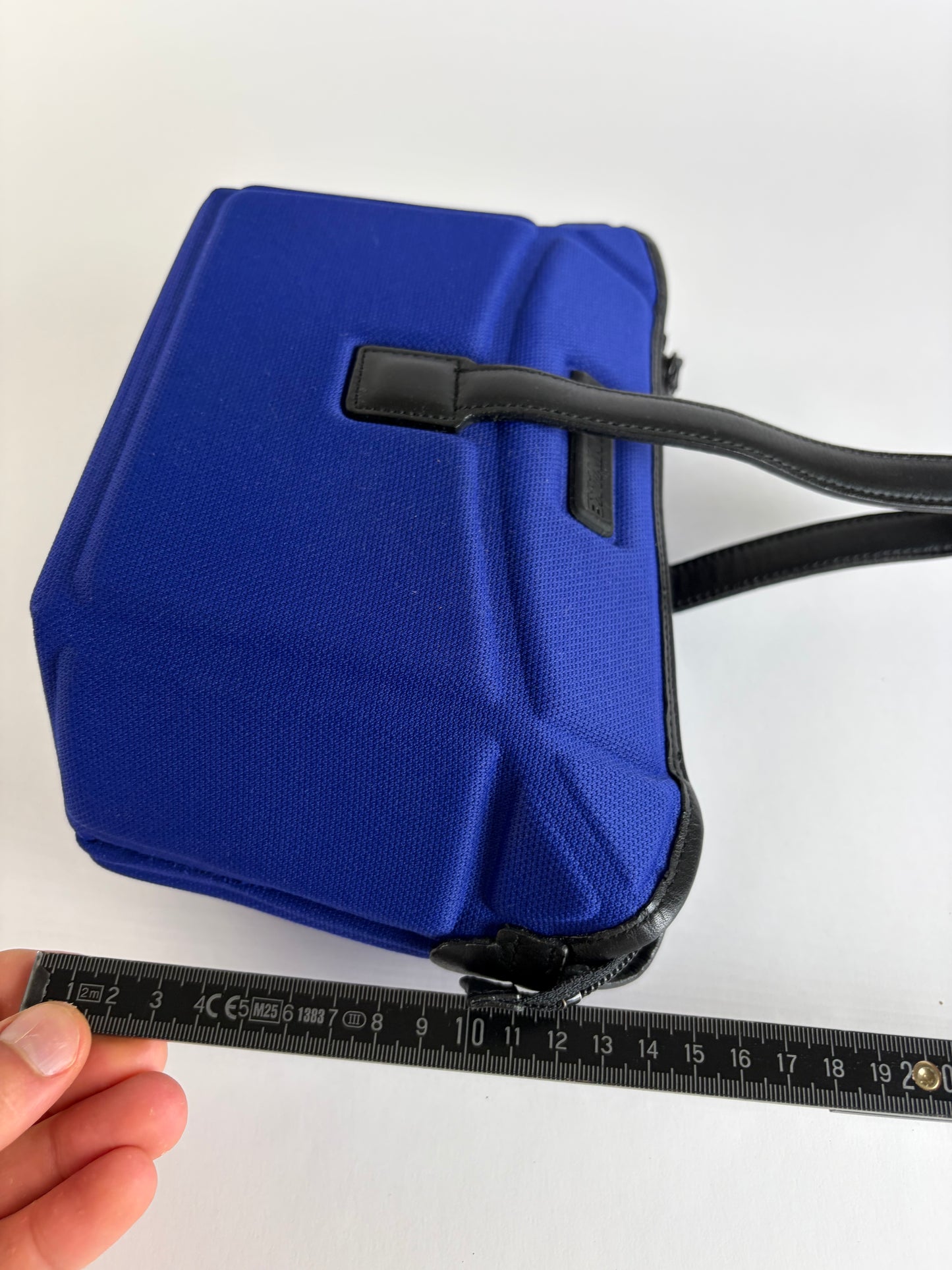 Vintage Issey Miyake Pleats Please Structured Top-Handle Bag Bright Blue