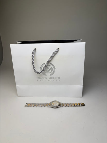 Vintage Givenchy Stainless Steel Bracelet Watch Silver Gold