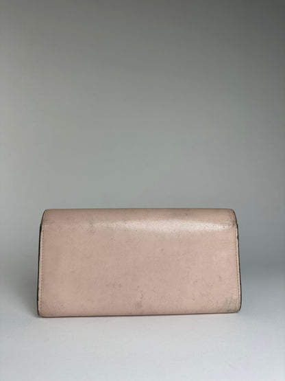 Vintage Chloe Grained Wallet Blush