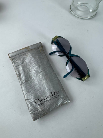 Vintage Dior Retro Sunglasses Blue