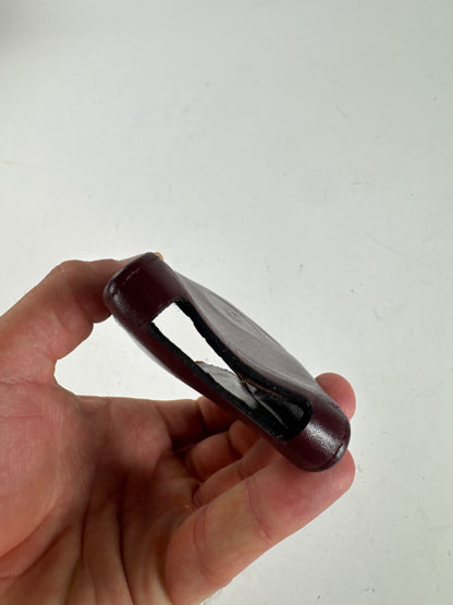 Vintage Cartier leather phone Holder burgundy