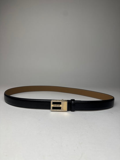 Vintage Givenchy Leather Belt Black