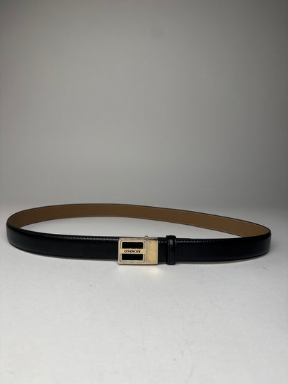 Vintage Givenchy Leather Belt Black
