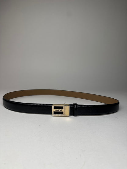 Vintage Givenchy Leather Belt Black