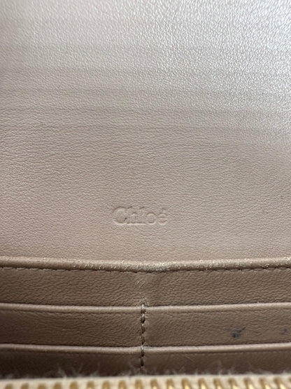 Vintage Chloe Grained Wallet Blush