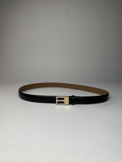 Vintage Givenchy Leather Belt Black