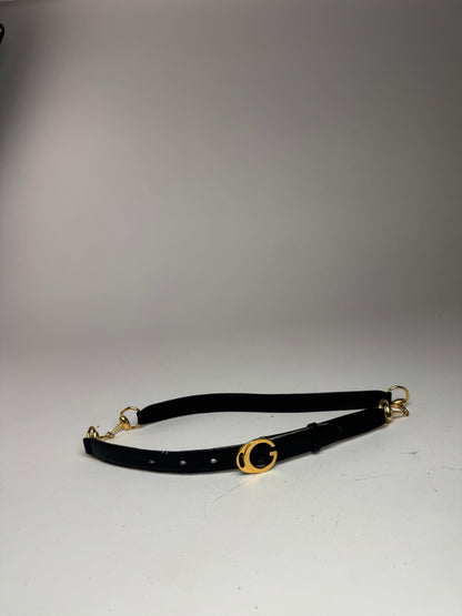Vintage Gucci horsebit Leather Belt Black