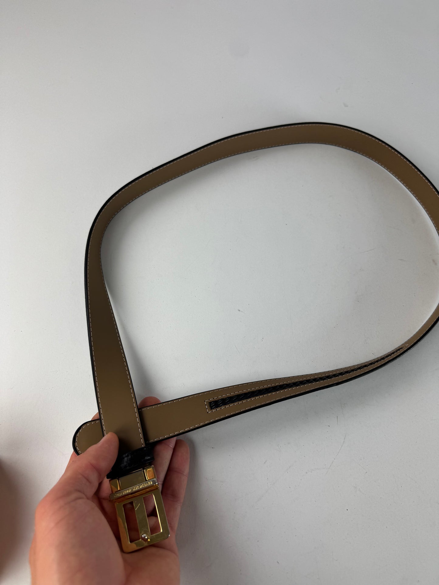 Vintage Givenchy Leather Belt Black