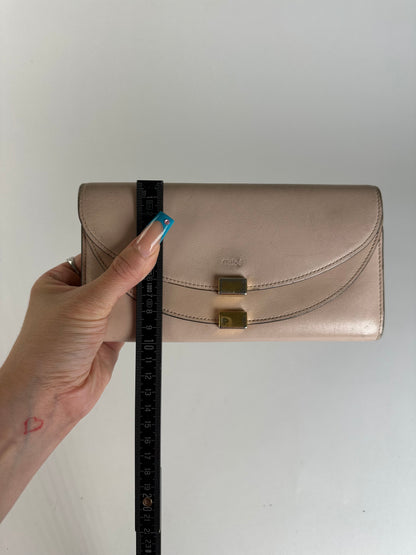 Vintage Chloe Grained Wallet Blush