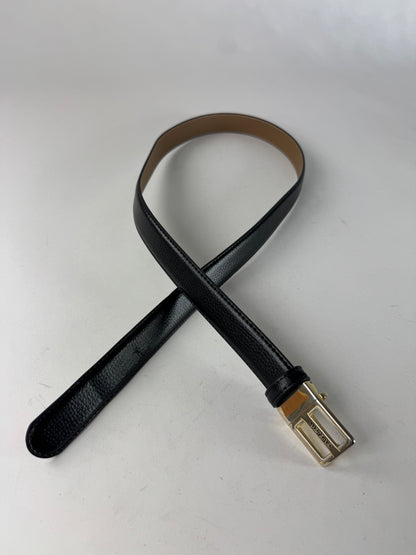 Vintage Givenchy Leather Belt Black