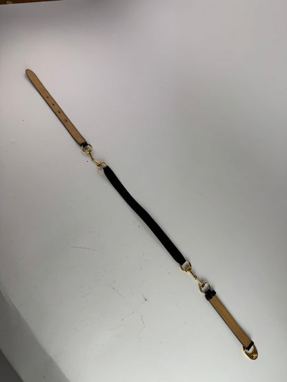 Vintage Gucci horsebit Leather Belt Black