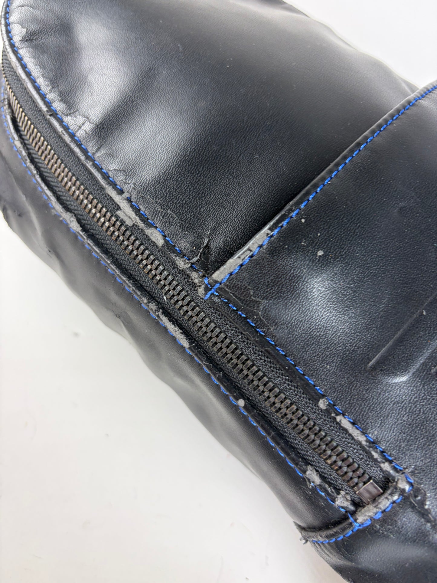 Vintage Emporio Armani Leather Sling Bag Black Silver