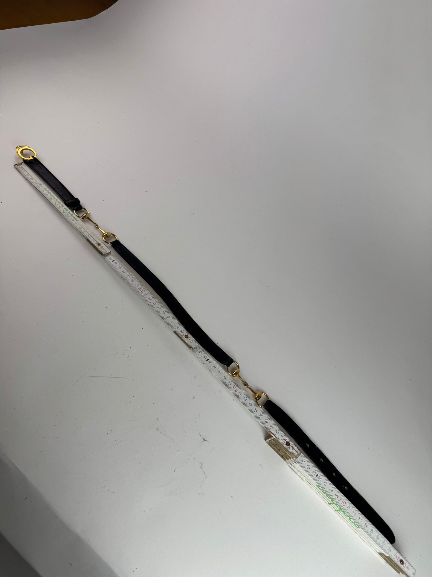 Vintage Gucci horsebit Leather Belt Black