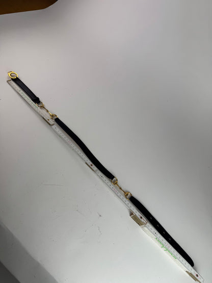 Vintage Gucci horsebit Leather Belt Black