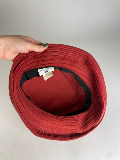 Vintage Givenchy Wool Hat Red