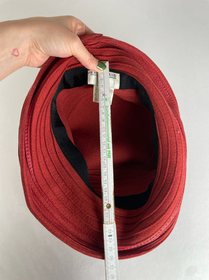 Vintage Givenchy Wool Hat Red