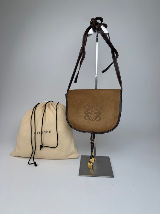 Vintage Loewe Madrid Multiway Amazona Bag Brown