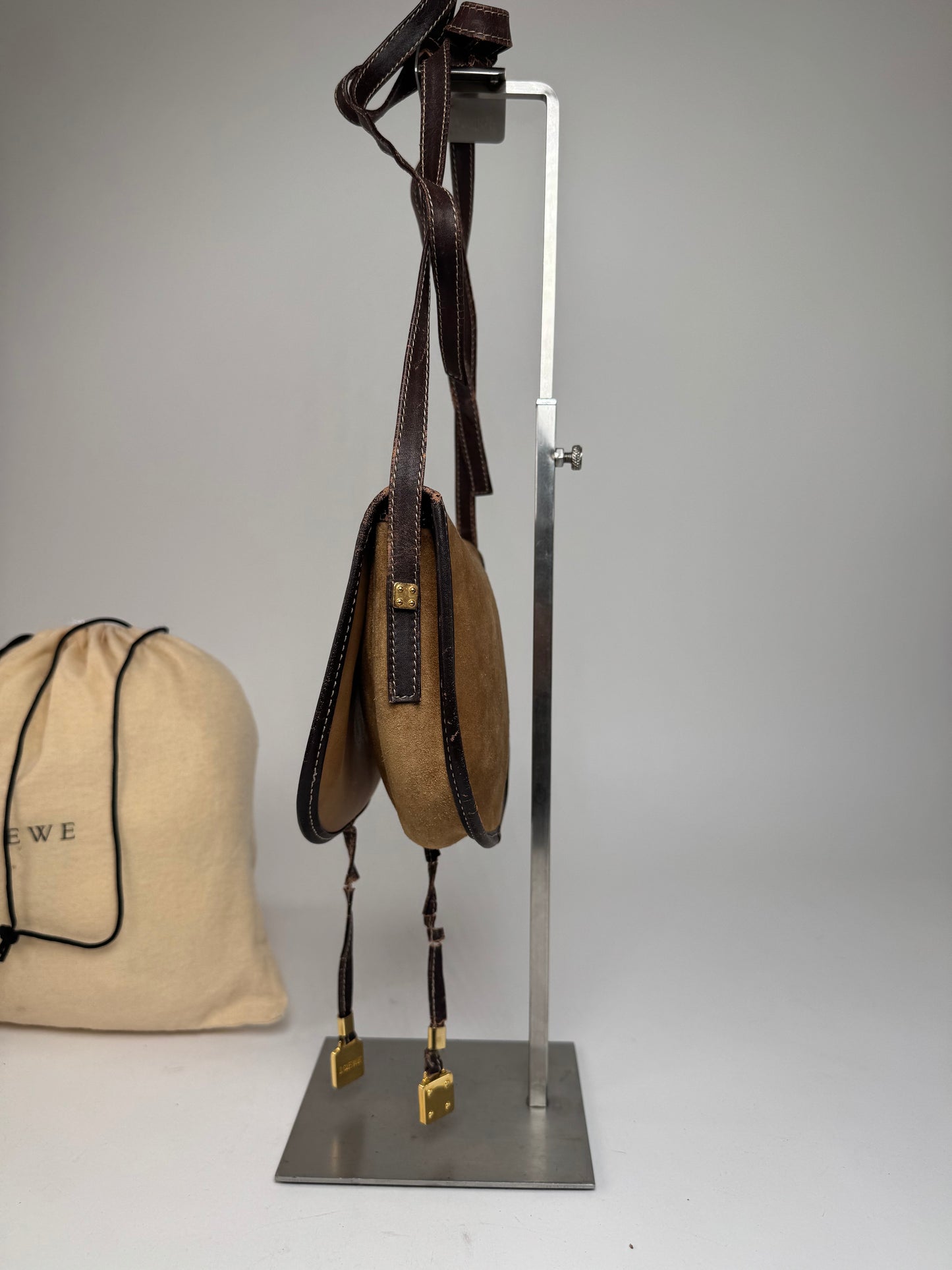 Vintage Loewe Madrid Multiway Amazona Bag Brown