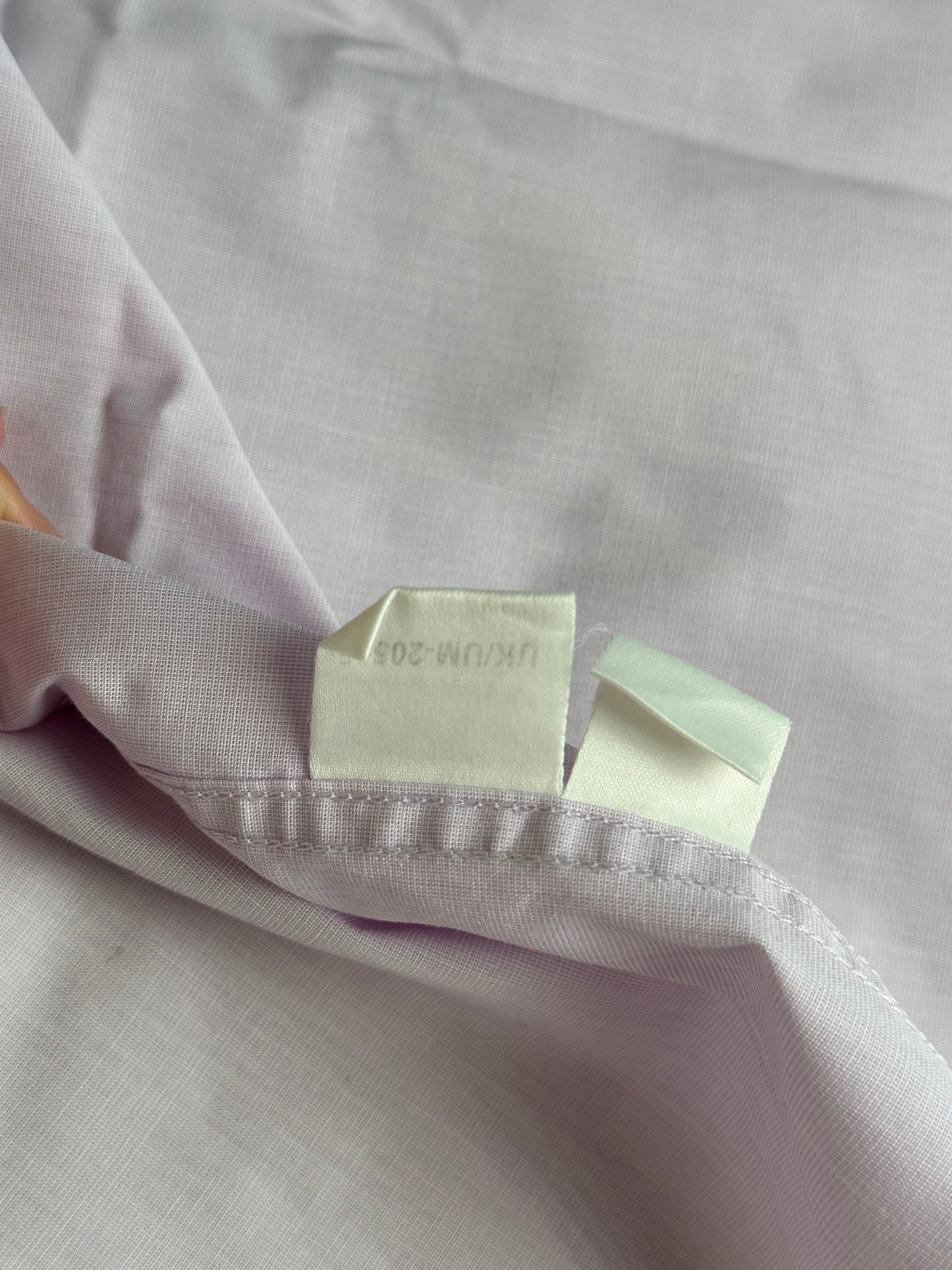 Vintage Yves Saint Laurent Men's Cotton Dress Shirt Light Purple XL