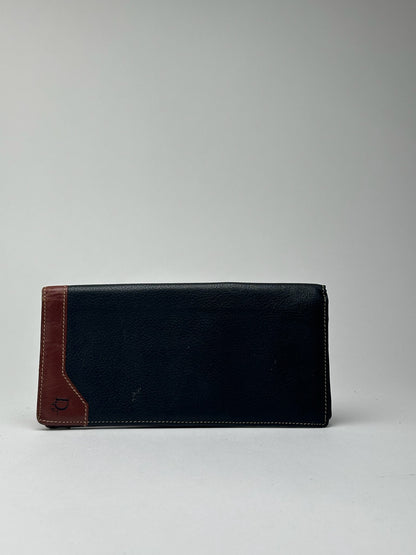 Vintage Dior Leather Card Holder Id Holder Black Brown