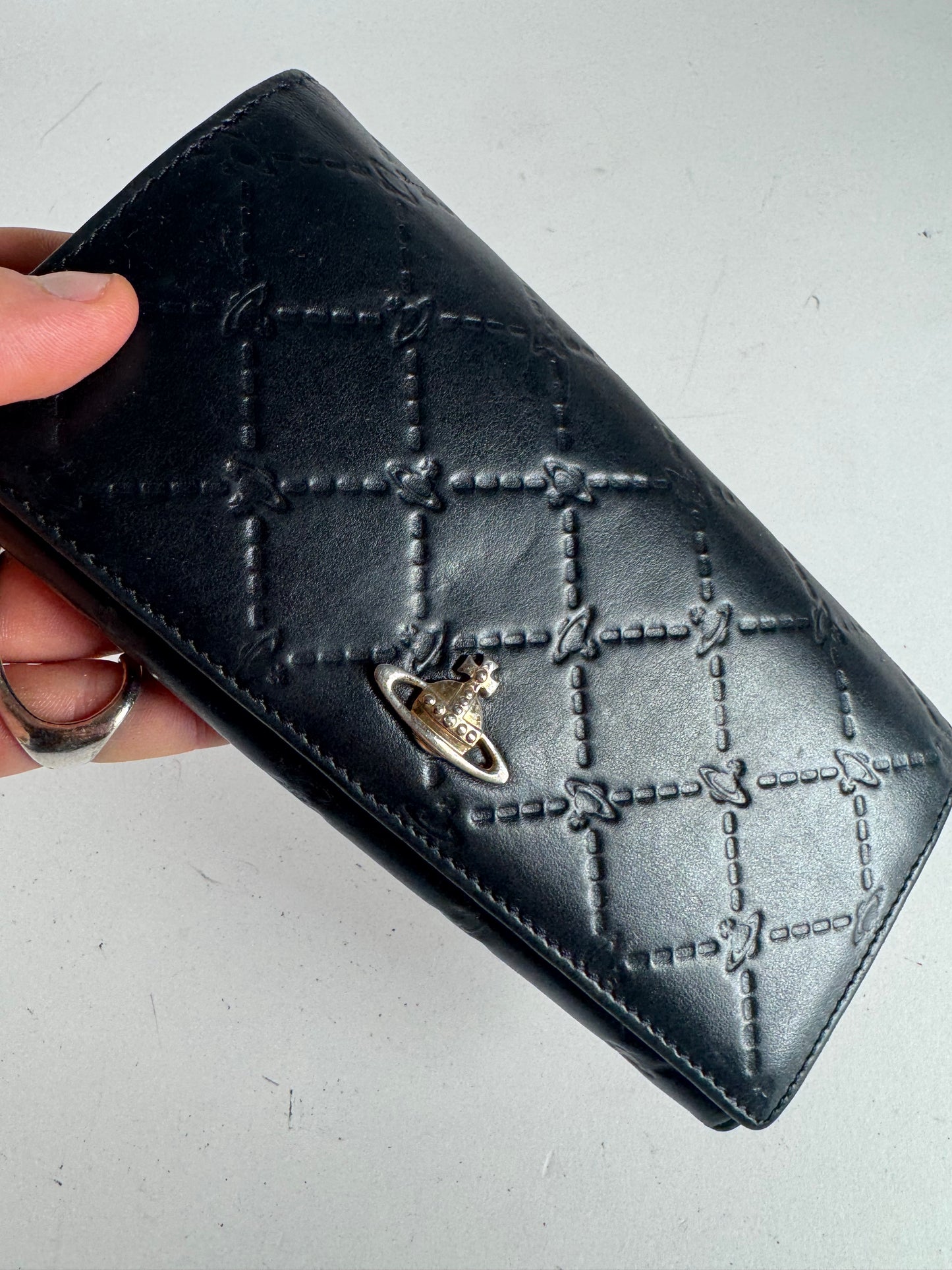 Vintage Vivienne Westwood Leather Wallet Black