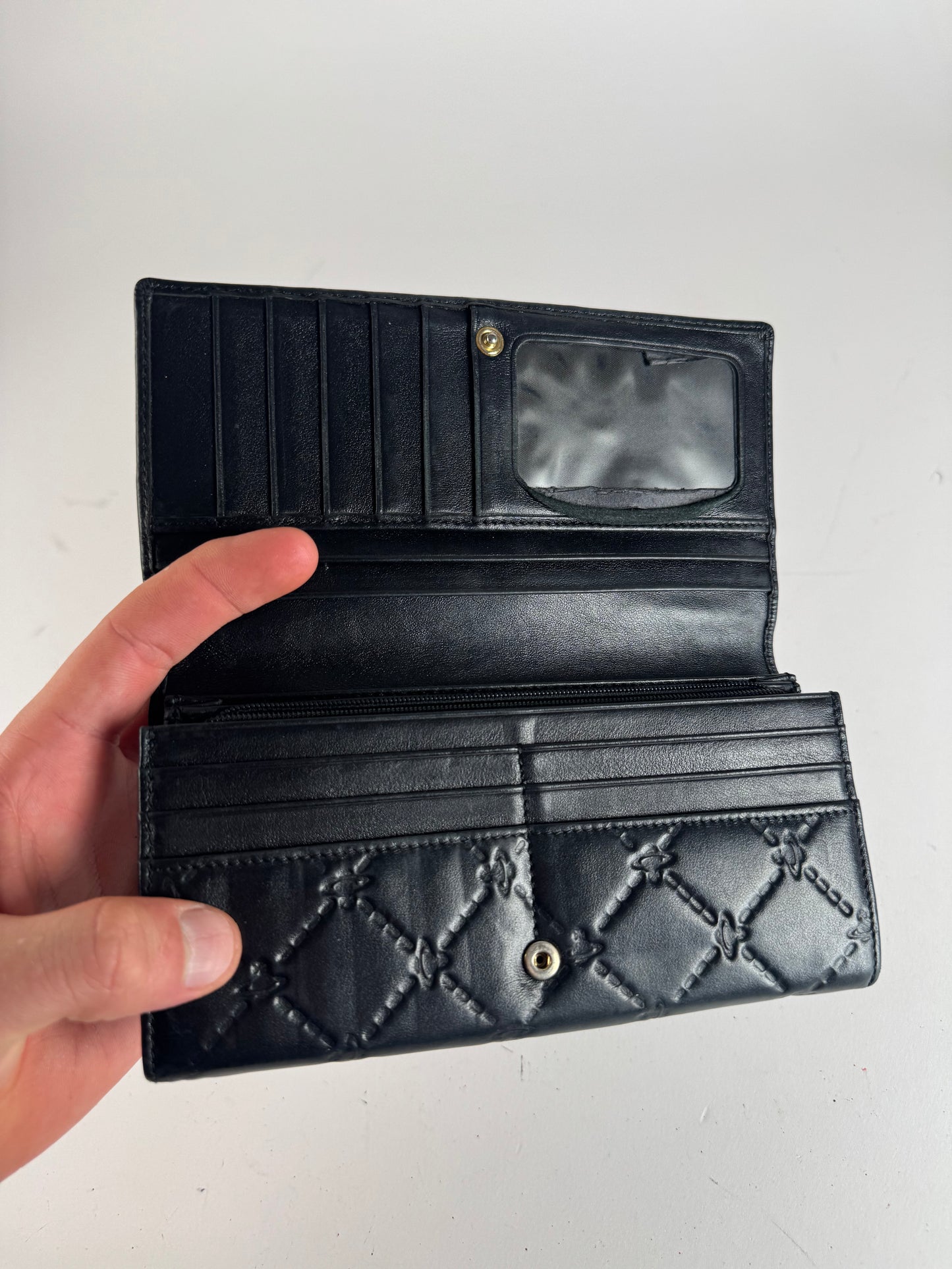 Vintage Vivienne Westwood Leather Wallet Black