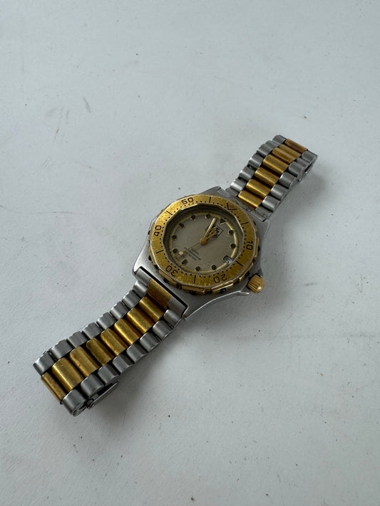 Vintage Tag Heuer Bicolor Watch Silver Gold