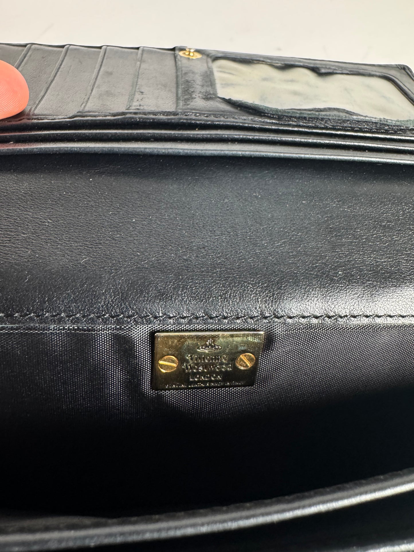 Vintage Vivienne Westwood Leather Wallet Black