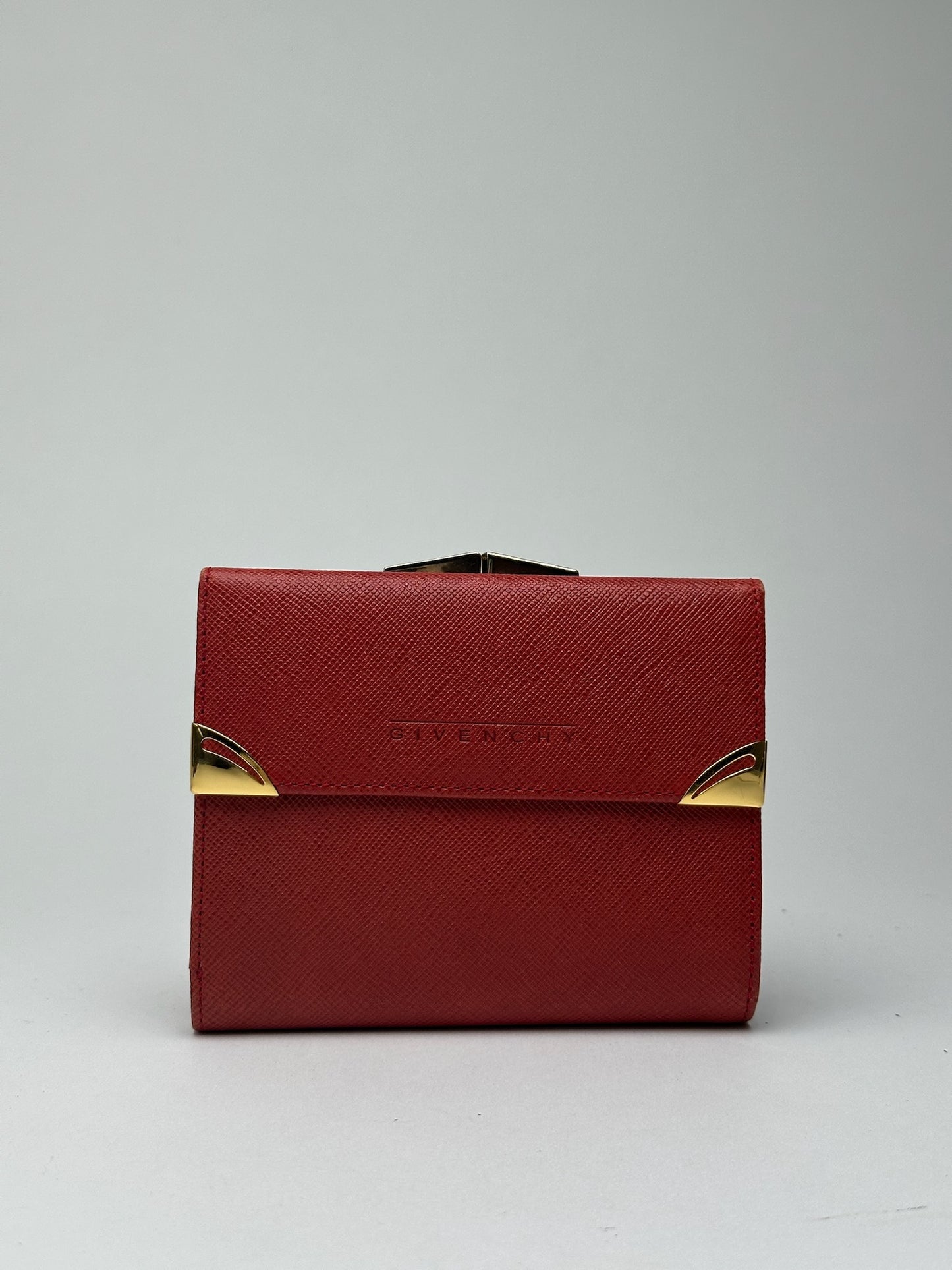 Vintage Givenchy Leather Wallet red