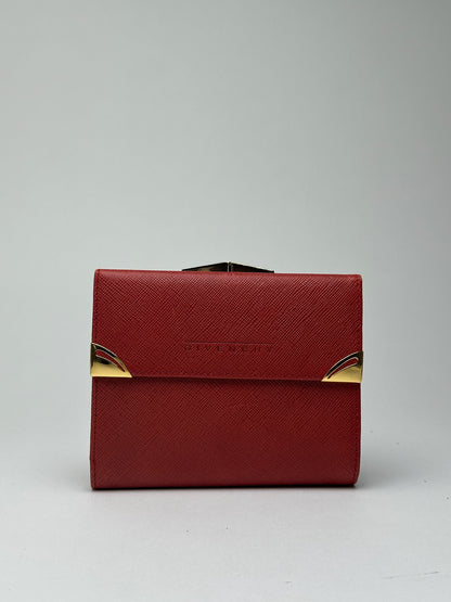 Vintage Givenchy Leather Wallet red