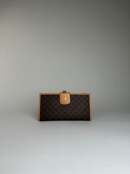 Vintage Celine Coated Wallet Brown