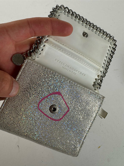 Vintage Stella Mc Cartney Vegan Leather wallet silver