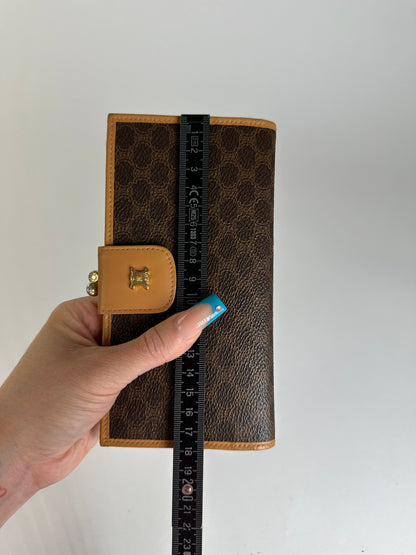 Vintage Celine Coated Wallet Brown