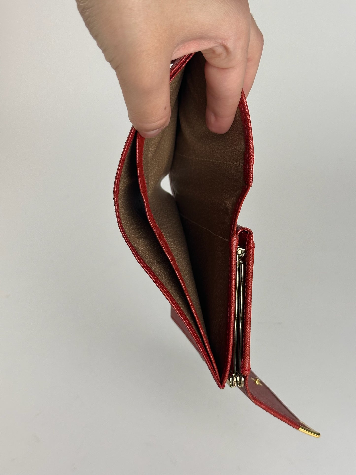 Vintage Givenchy Leather Wallet red