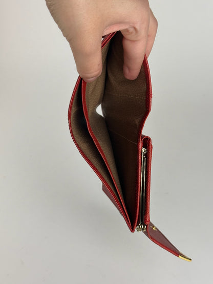 Vintage Givenchy Leather Wallet red