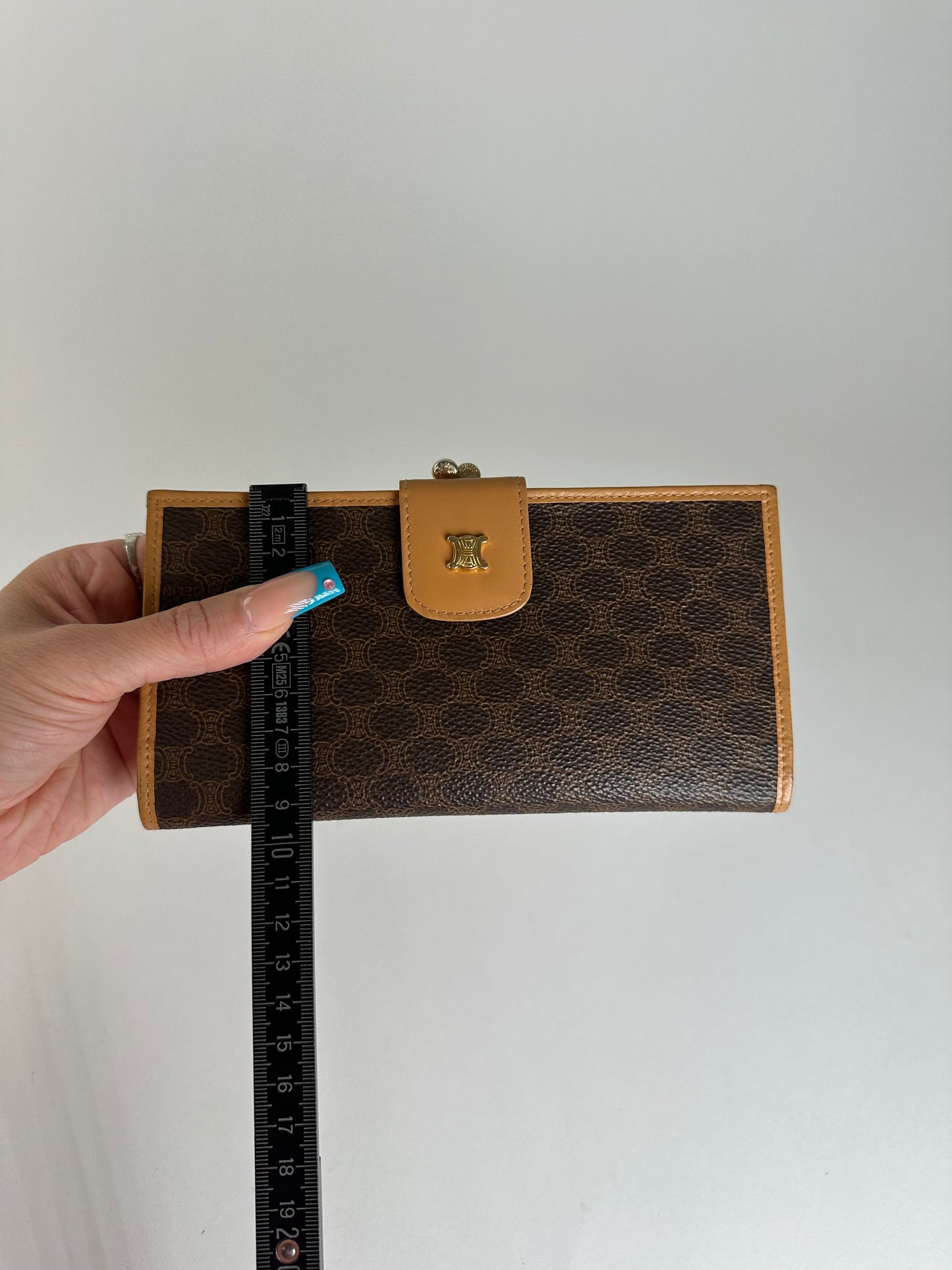 Vintage Celine Coated Wallet Brown