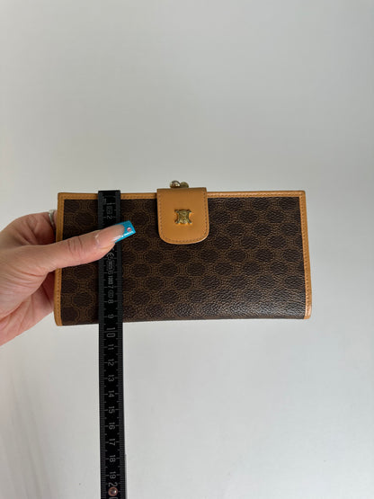 Vintage Celine Coated Wallet Brown